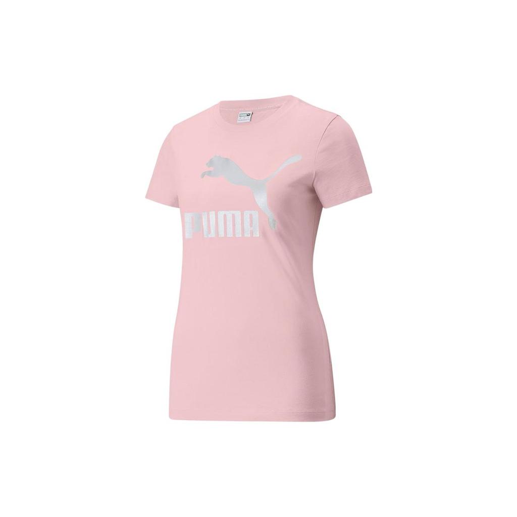PUMA Set in Sleeve T Shirt Women's Pink 536351-16