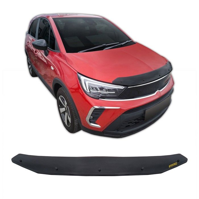 SCOUTT | Bra Capot Déflecteur Protection Pour Opel Crossland 2020-2024, Aérodynamique, Assemblage Facile, Aucun perçage requis