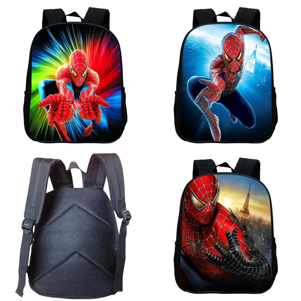 Spidermanfar From Home Kid Boys School Book Bag Backpack Shoulder Bags Rucksack