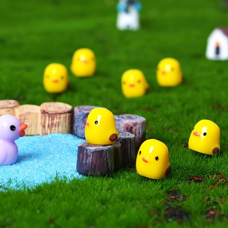 

Микроландшафтный мох садоводство суккулентный ландшафт мультяшный мини-цыпленок декоративные аксессуары 5pcs разноцветный