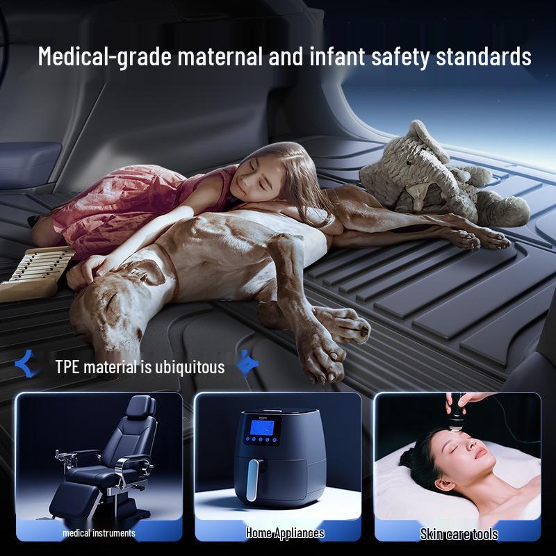 Zeekr 7X Trunk Mat TPE25: Integrated Tail Box Mat for Car Interior Modification.