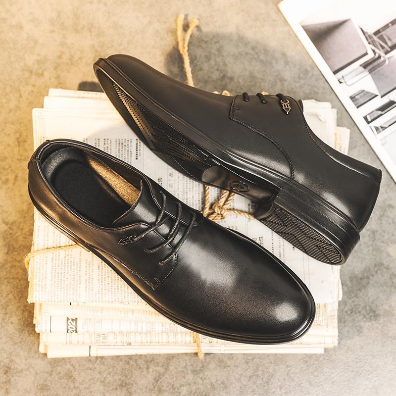 2025 summer new soft leather Doudou shoes business men's casual leather shoes men's shoes 2025 popular men's casual shoes