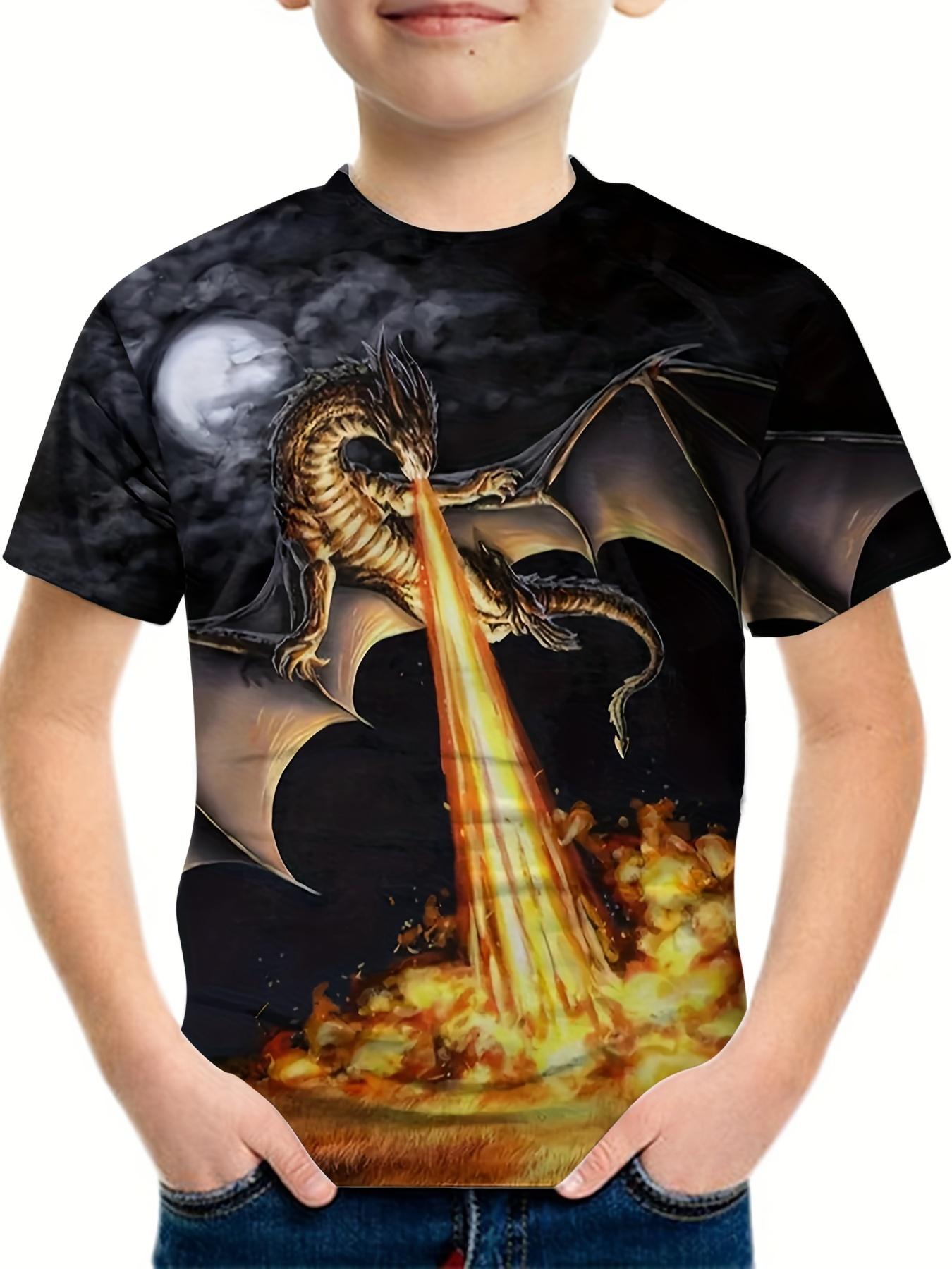 Детская одежда Футболка для мальчиков с коротким рукавом Детская футболка с принтом — фото 20