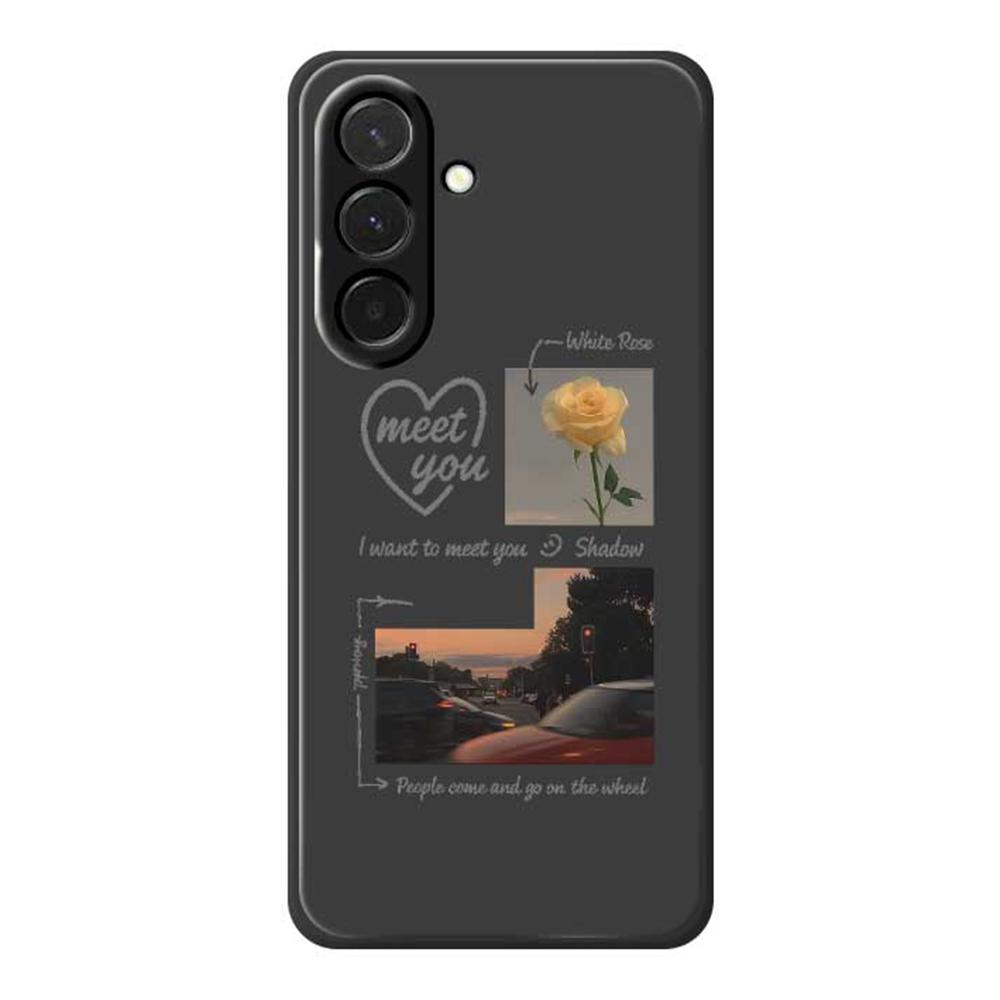 For Samsung Galaxy A36 5G Case Meet You Photo Pattern Printing Straight Edge TPU Phone Back Cover