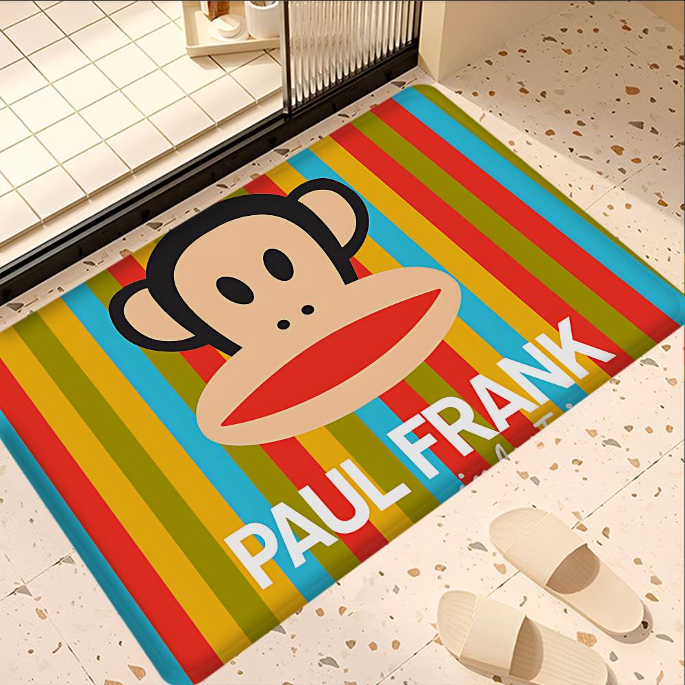 L-Luxurious P-Paul Frank Door Mat Nordic Style Bedroom Living Room Doormat Home Balcony Anti-Slip Alfombra