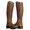 New Plus Size High Tube Long Flat Bottomed Round Toe Women's Leather Boots