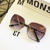 Mote Rammeløse Firkantede Solbriller For Kvinner   Designer Solbriller Vintage Nyanser Dame Rosa Briller Gafas De Sol