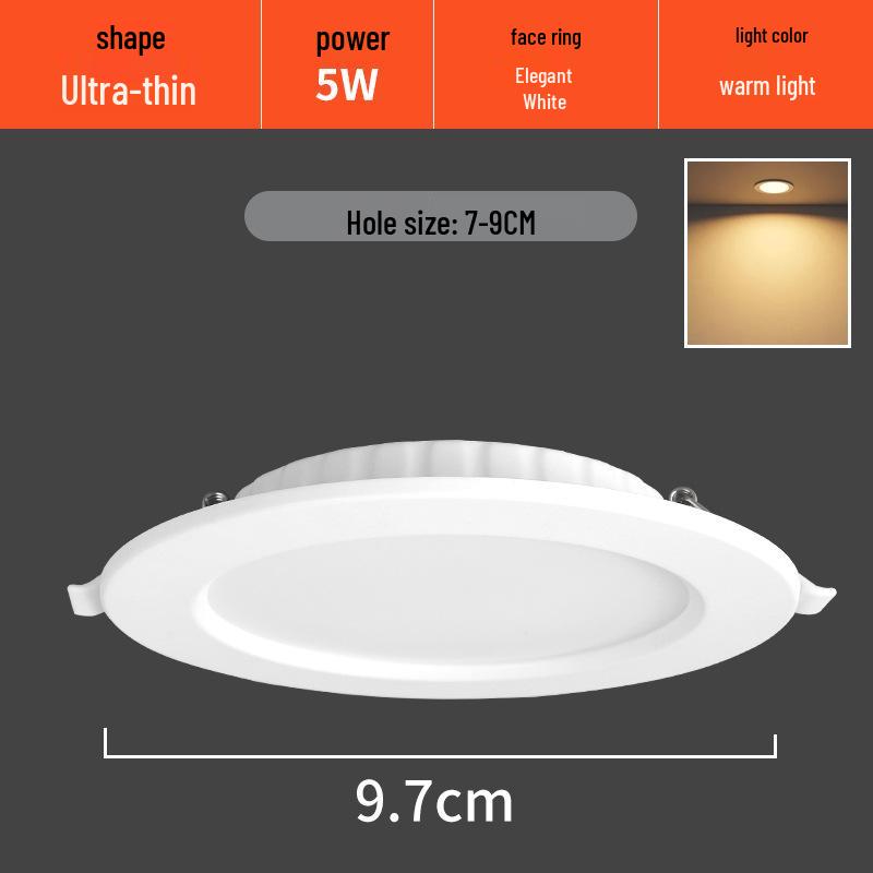 

84-Inch 12-Hole Recessed Downlight for Home, Living Room, Shop, or Commercial Spaces
