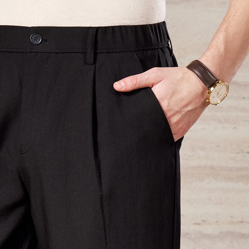 Men's Linen Blend Loose Fit Casual Pants