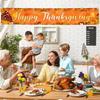 Large Thanksgiving Banner Decorations Outdoor 120x20 Inch,Turkey Maple Leaf Pumpkin Decorations Happy Thanksgiving Yard Banner for Indoor Home House