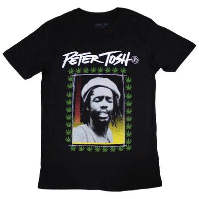 Camiseta Unissex Peter Tosh: Moldura de folha (XX-Large)