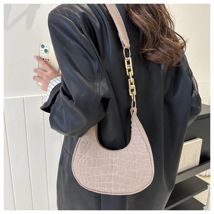 Stylish Crescent Shoulder Bag For Women 2023 Fall Trendy Casual Street Fashion