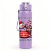 1PC Santa Snowman Hot Cocoa Art 750ml Color Plastic Sports Water Bottle Leakproof Flip Straw Lid Suitable for Sports Office Home Use