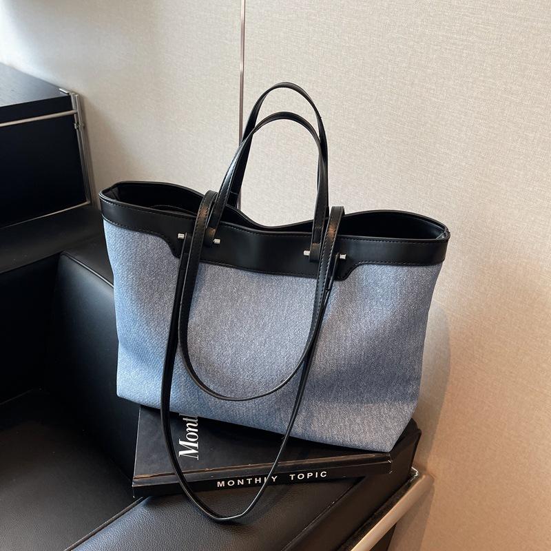 

Большая вместительная сумка подмышкой для женщин, повседневная однотонная сумка, классическая ковбойская сумка через плечо, женская сумка для поездок на работу, модная