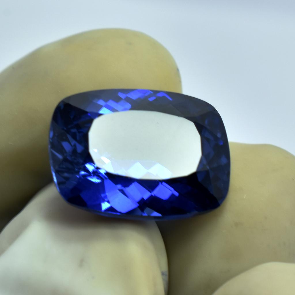 Natural Blue Tanzanite Loose Gemstone 7 ct Cushion Cut Jewelry Grade for Jewelry Making and Crafts