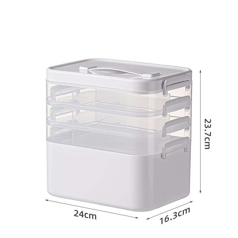 1PCS Large Capacity Storage Box Portable Multi-Layer Medical Medicine Display Cabinet Medical Storage Racks Medicine Storage Box