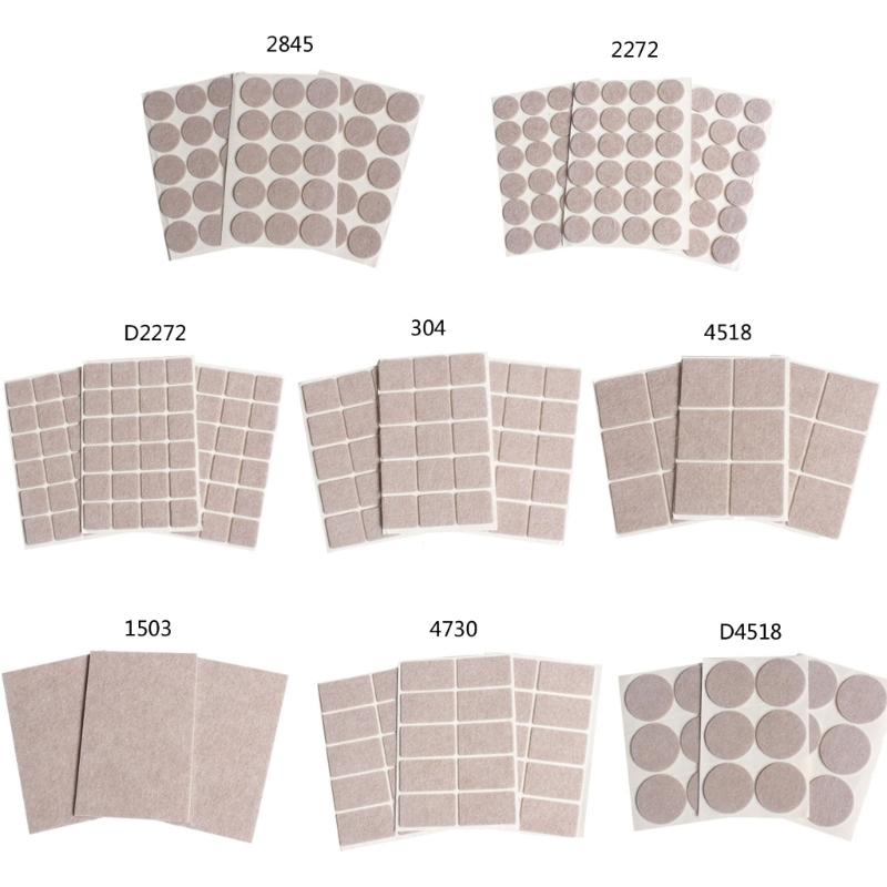 72 Stück Filz Stuhlbeingleiter Bodenschutz Dämpfer Rutschfest Selbstklebend Möbel Wohnaccessoires Haushaltsgebrauch