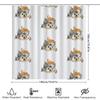 Cat Shower Curtain Cute Kitten Bathroom Decor Washable Fabric Liner Waterproof Home Decor Japanese Style Kawaii Animal Pattern