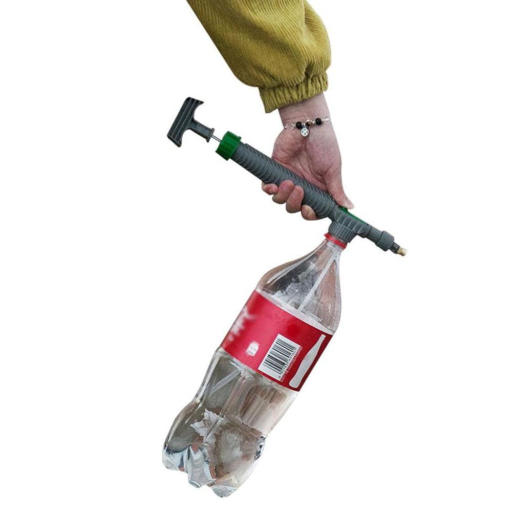 

Portable Beverage Bottle Spray Adjustable Garden Sprinkler Watering Tool Nozzle for Gardens Nurseries High Pressure Air Pump темно серый