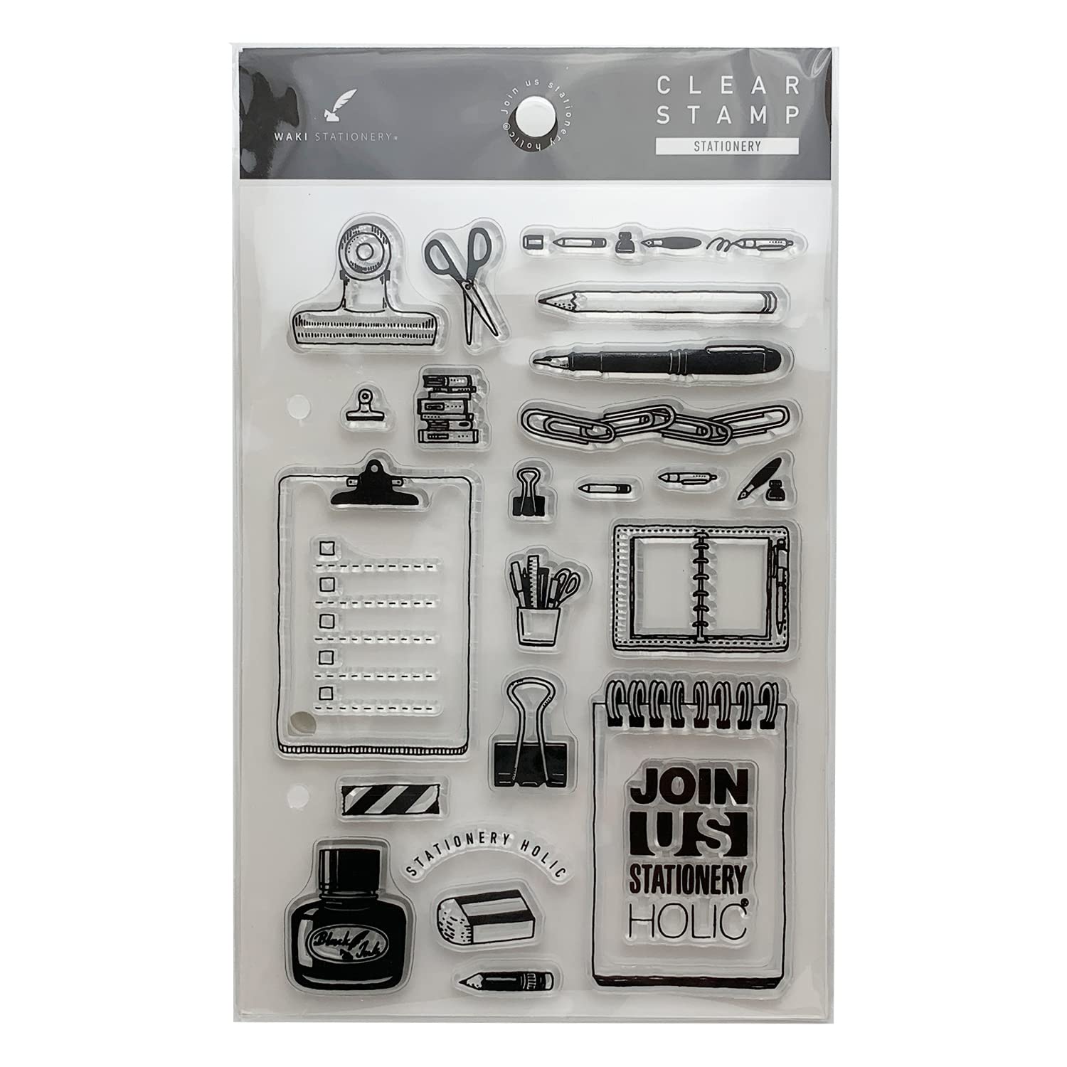 

Прозрачный блокнот Waki Stationery Оригинал Прозрачные штампы 1 лист, Штампы, Штампы, (стационарный)