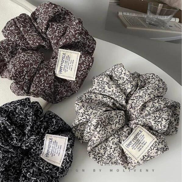 Korean retro fabric large intestine hair band female elegant hair tie rope rubber band high ponytail head jewelry headband