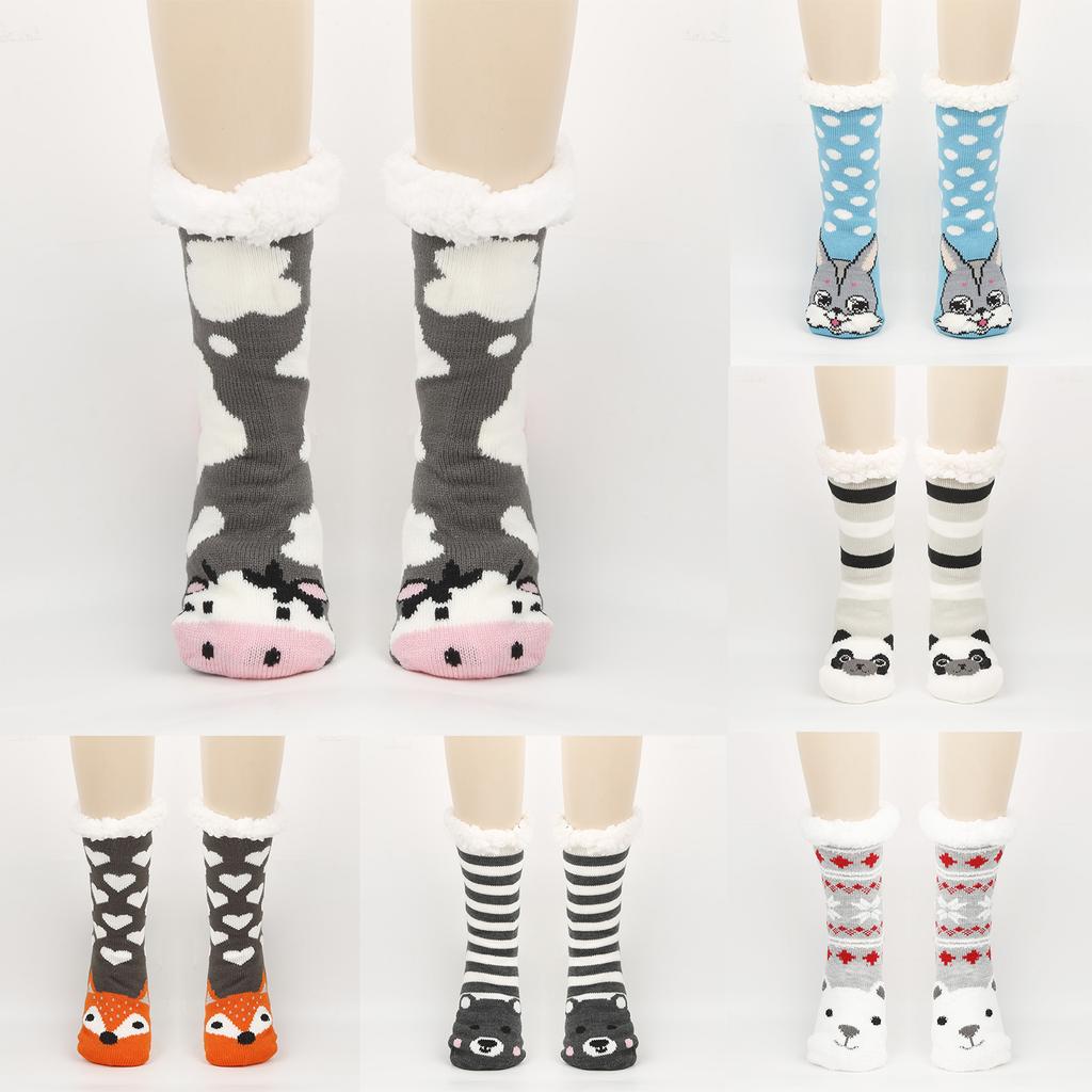 Women's Cartoon Socks, Floor Socks, Adult Plush Snow Socks, Sleep Socks, Carpet Socks, Slippers Socks