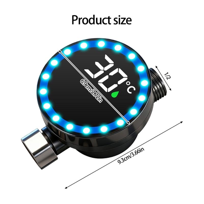 Multiple Purpose LED Faucet Thermometers Accurate Water Temperature Readout Easy To Use for Kitchen & Bathroom Providing