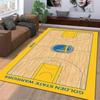 Tappeto con motivo del campo da basket dei Golden State Warriors per Decorazione della Casa Adatto per l'uso come antiscivolo per soggiorno camera da letto divani