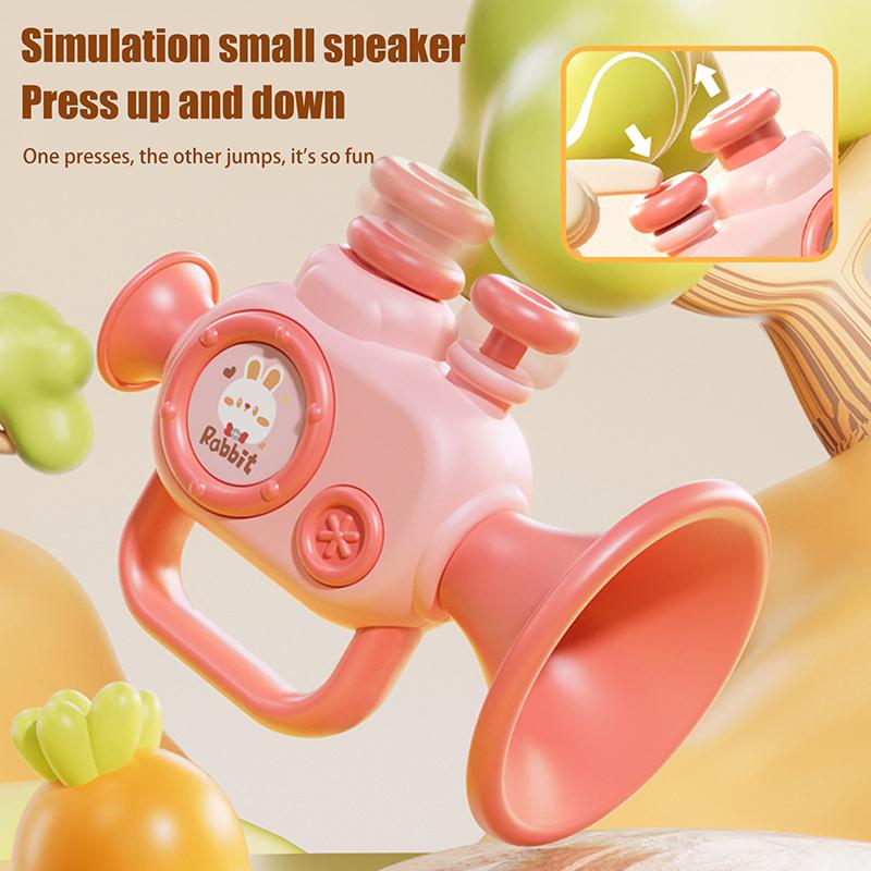 Oral Muscle Pronunciation Training Little Horn Baby Trumpet Toys Can Play Musical Instruments Early Education Specific Whistle