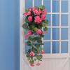 New Realistic Artificial Geraniums White Red Flower Wedding Decoration Fake Plants Home Farmhouse Faux Flower Arrangement