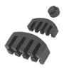 3Pcs Violin Cello Mute Set Claw Round Style Rubber Practice Silencer Soft Aging Resistant