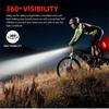 USB Rechargeable Bike Light Set Practical Bicycle-Front Headlight-and Back Taillight Easy to Install Cycling Accessories