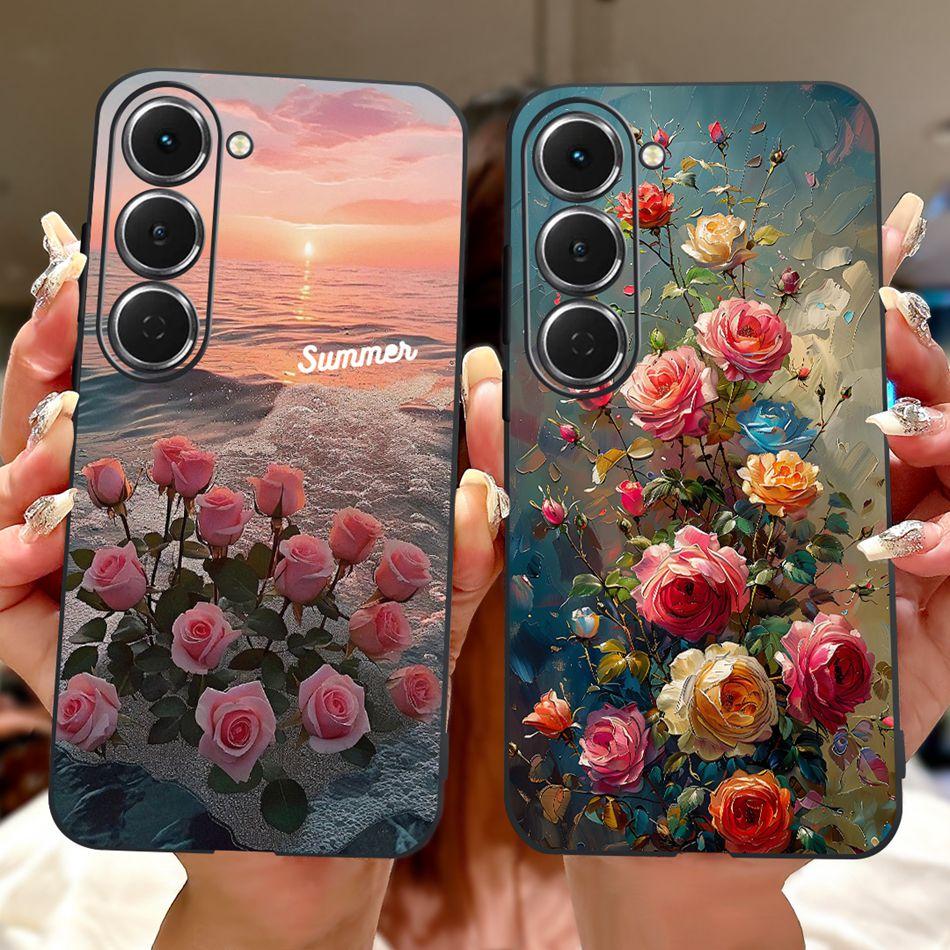 For Tecno Spark 40 Pro / 40 Pro+ Elegant Floral Butterfly Phone Case For Tecno Spark 40Pro Plus KM6 KM7 Soft Silicone TPU Cases