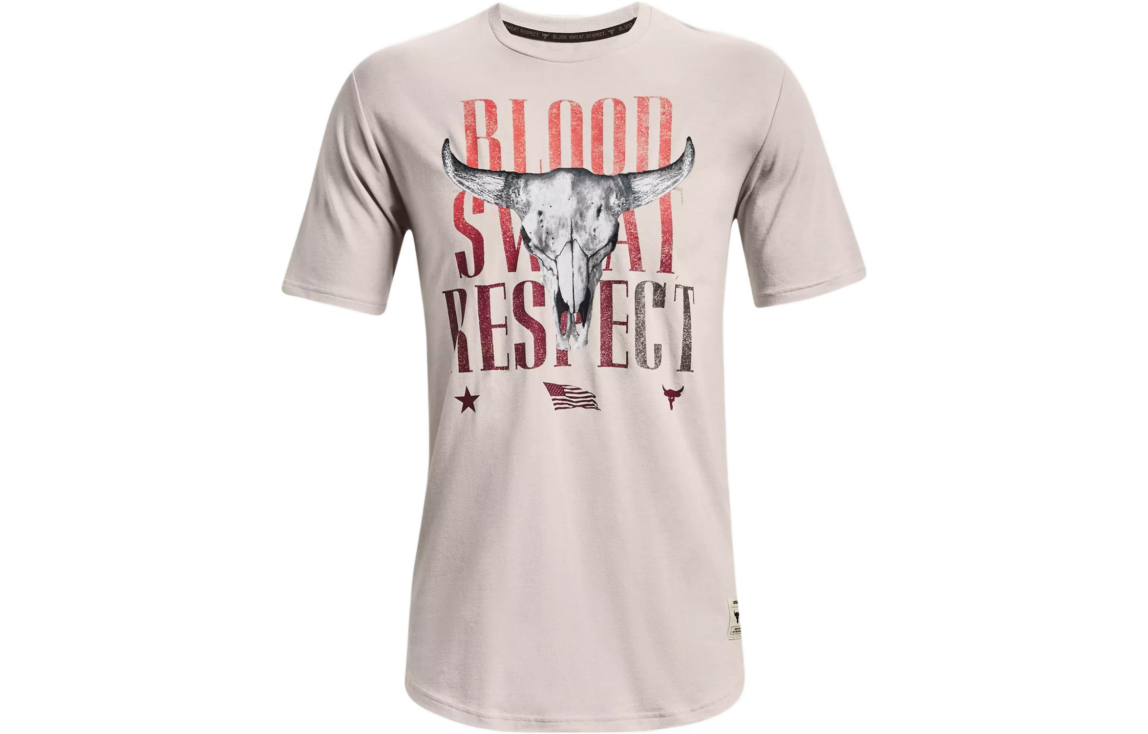 Under Armour Johnson Set in Sleeve T Shirt Men s Agate White 1367118-112 M