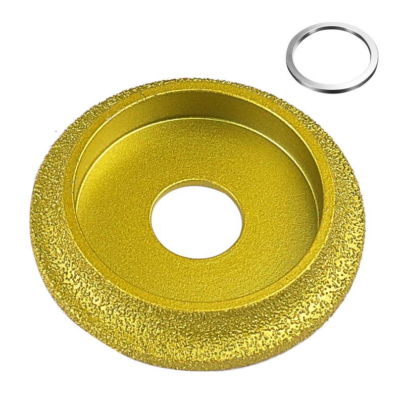 Brazed Diamond Chamfering and Trimming Grinding Wheel for Tile, Marble, and Quartz.