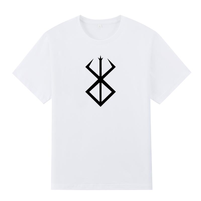 Summer Tees Comfort For Mens Crew Neck Black Print T-shirt Geometric Symbols Spider Transfer Print Cotton Tshirt
