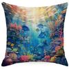 Colorful Marine Life Shell Pillowcase Summer Holiday Beach Hotel Decorative Cushion Cover