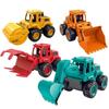 1Pcs Classic Vehicle Engineering Models Car Excavator Bulldozing Shovel Retro Toys Children's Toy Car