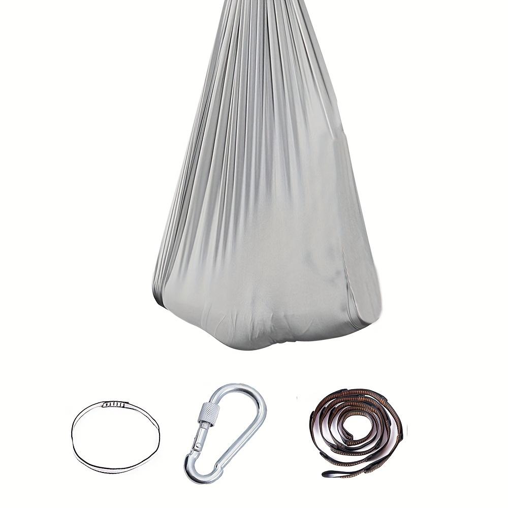 Adjustable Yoga Hammock Single Jersey Fabric Polyester Rope Lightweight Comfortable for Fitness Stretching Strength Training