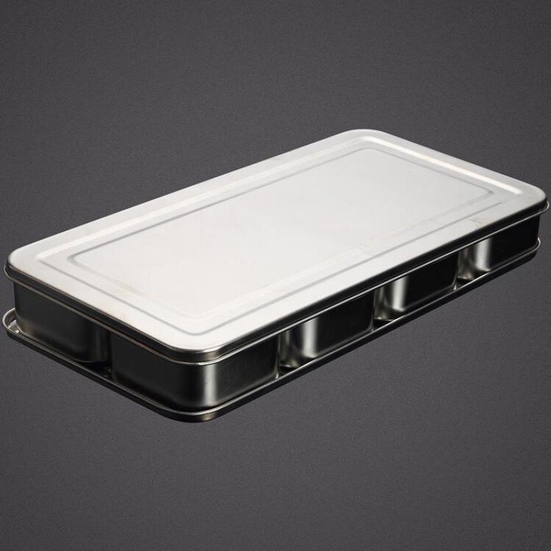 Japanese Stainless Steel Seasoning Box Set - Includes Condiment Jars with Lids