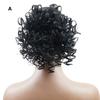 Kurze Pferdeschwanz-Perücke für Damen, gewellt, lockig, Verlängerungsperücken, Hochtemperatur-natürliches Aussehen, Seidenhaar, langlebig, flauschig