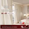 Double-Sided Chenille Blackout Curtains - Cream