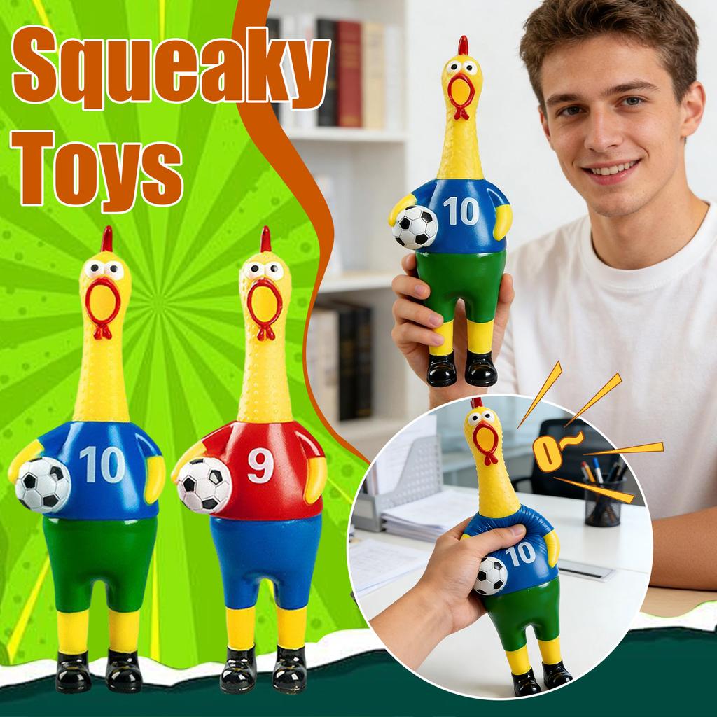 Creative Prank Football Squeaky Chicken Internet-Famous Chicken Funny Gift Squeaky Toy Prank Toy