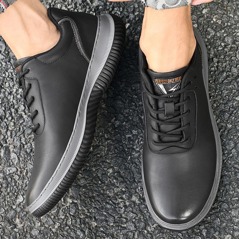Europeiska Amerikanska Populära Herrars Fritidsskor Snörskor Oxford Sko Kontor Herrars Affärsskor Utomhussportskor Fri Leverans