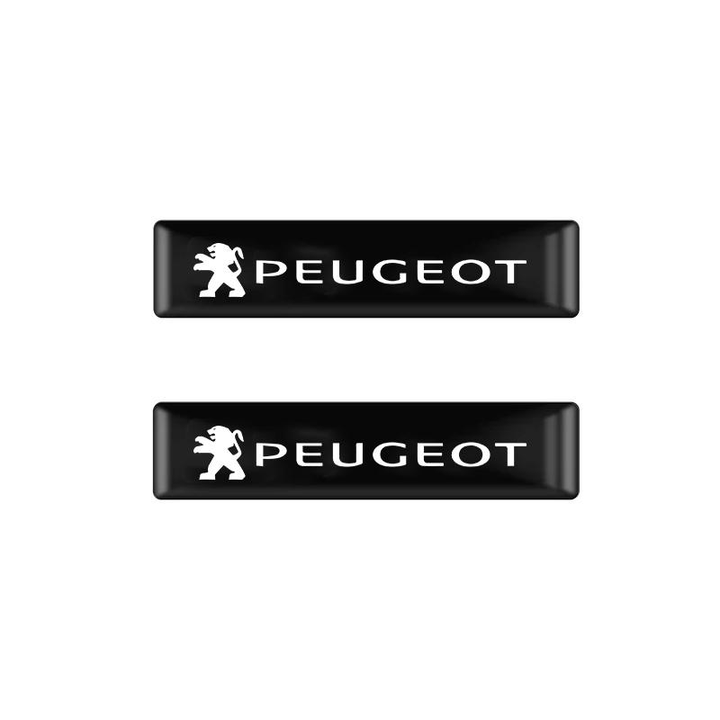2/4/10Pcs 3D Car Badge Decorative Stickers For Peugeot 208 3008 308 2008 207 o 107 508 607 106 406 407 307 206 301 408 5008 4008