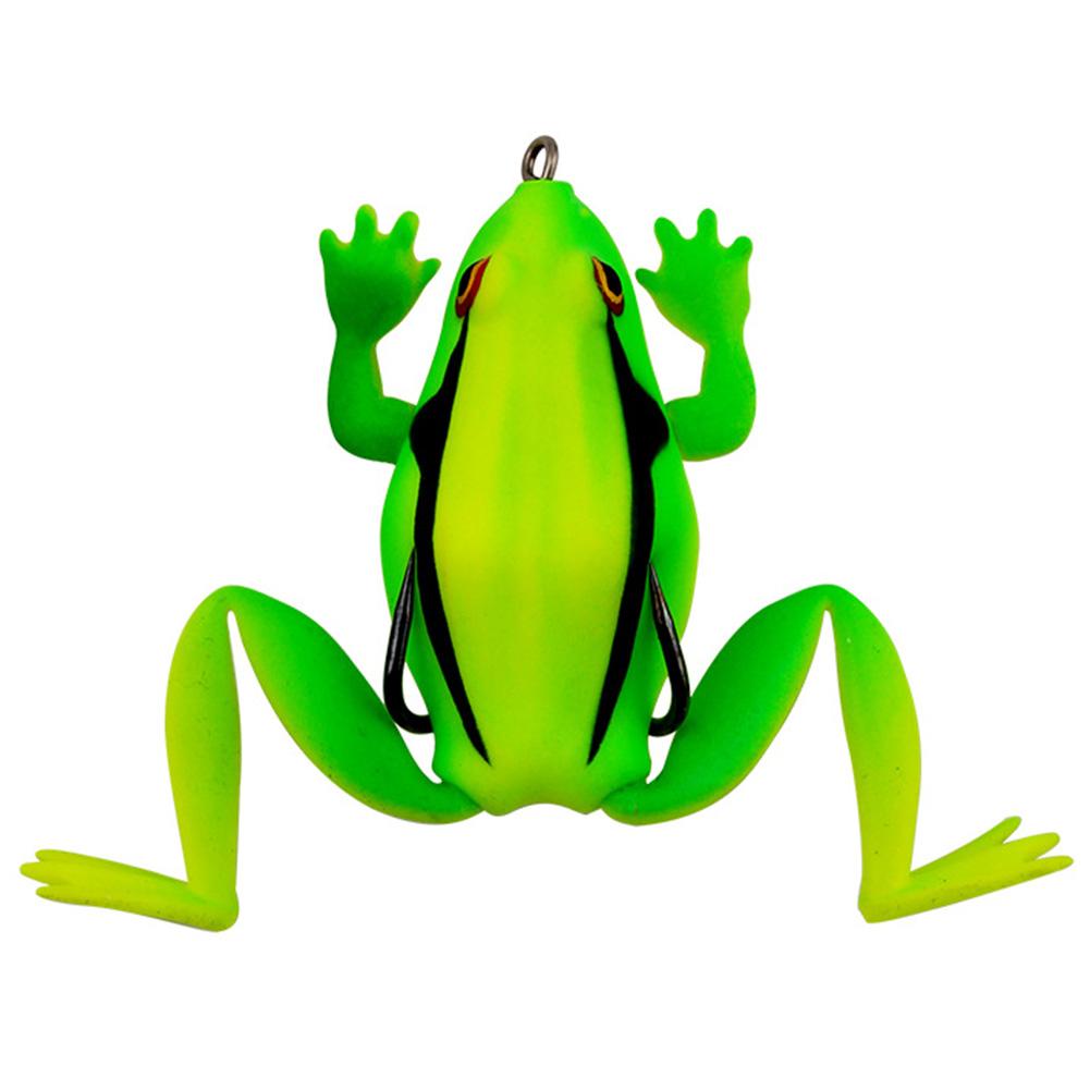 Frog Lure Fishing Bait 6.5cm 19g Floating Soft Frog Fishing Lure Topwater Wobbler Soft Bait for Bass Catfish Fishing Tools светло-зеленый