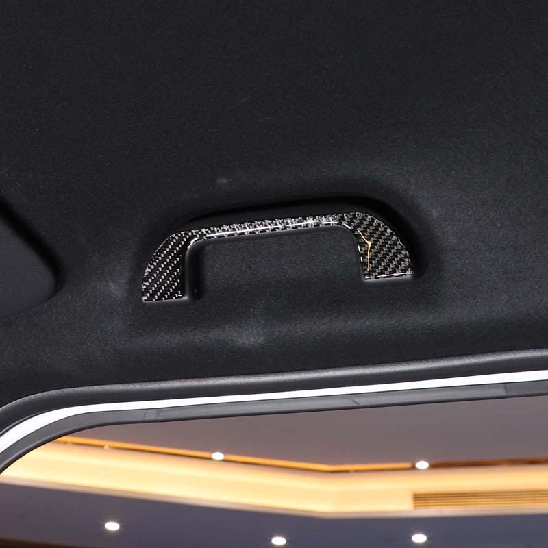 METYOUCAR Assist Grip Covers for Honda Carbon Fiber Decorative Grip Easy Car Interior Custom Carbon Fiber Set N-BOX 2017-2021 JF3/JF4, Covers,