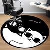 1pc Kittens Cats Office Round Area Rug, Under Office Chairs Bedroom Living Room Home Decor, Room Deco, Available In Various Sizes