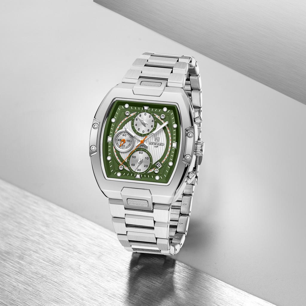 Watch for Man Tonneau New Style Fashion travels Outdoors Sport Chronograph Quartz Watch Original Male Gift Clock 2025