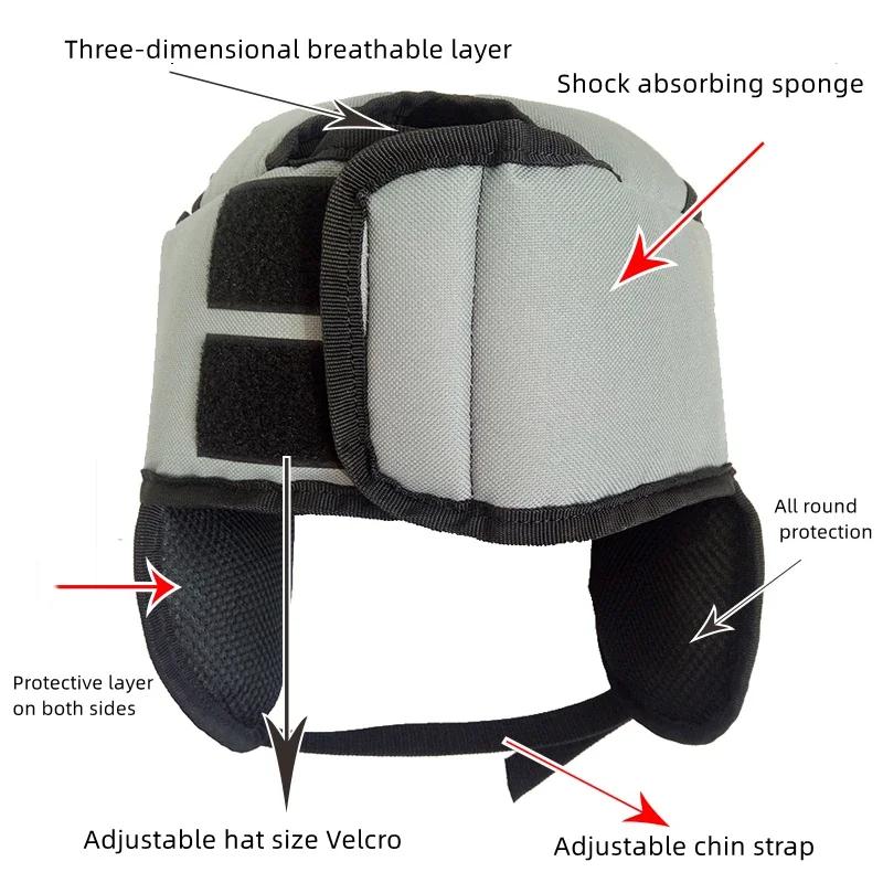 Medical Elder Protective Hat Fall Protection Helmet Head Safety Helmet Portable Adjustable Anti-Falling Safety Cap